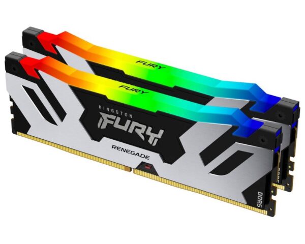 KINGSTON DIMM DDR5 32GB (2x16GB kit) 8000MT/s KF580C38RSAK2-32 FURY Renegade Silver RGB XMP - Image 2