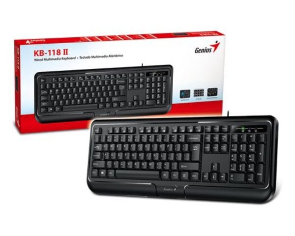 GENIUS KB-118 II USB US crna tastatura - Image 2