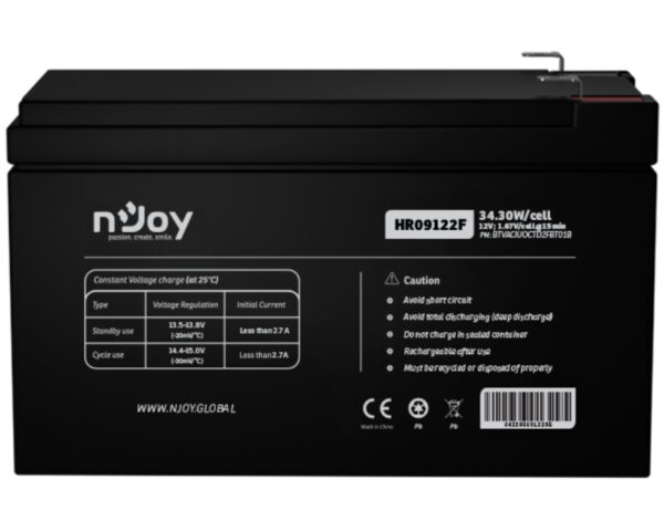 NJOY HR09122F baterija za UPS 12V 38.31W/cell (BTVACIUOCTD2FBT01B) - Image 2