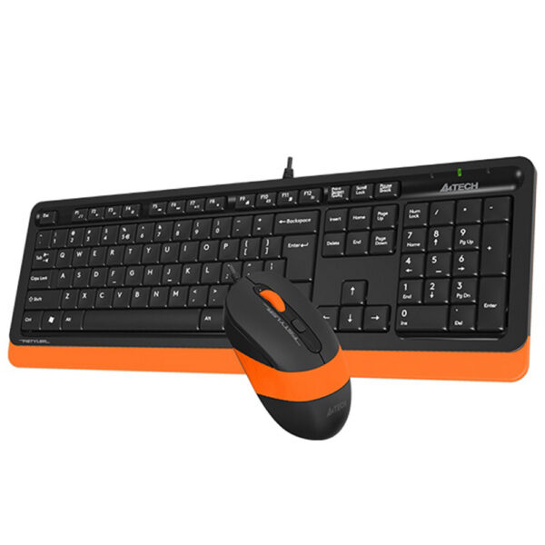 A4 TECH F1010 FSTYLER USB US narandžasta tastatura + USB narandžasti miš