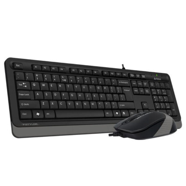 A4 TECH F1010 FSTYLER USB US siva tastatura + USB sivi miš