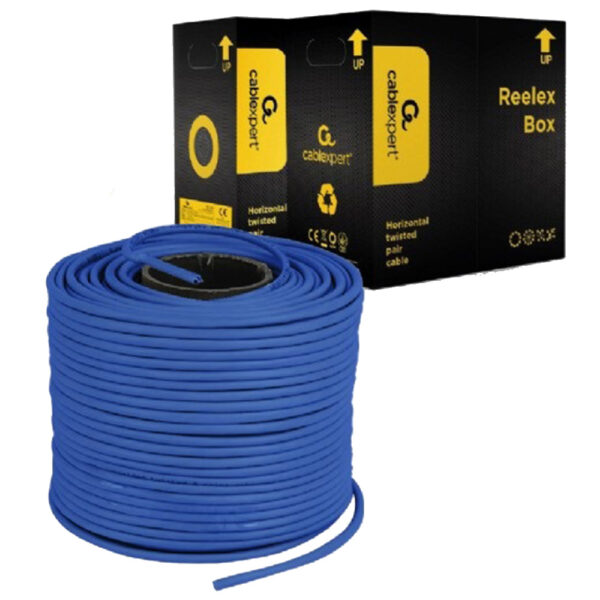 Cablexpert UPC-6170E-SOL BLUE UTP cat.6 Indoor solid 23AWG, 0.57mm PREMIUM CCA kotur pun presek 305m