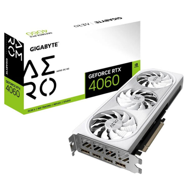 GIGABYTE nVidia GeForce RTX 4060 8GB 128biit GV-N4060AERO OC-8GD grafička karta