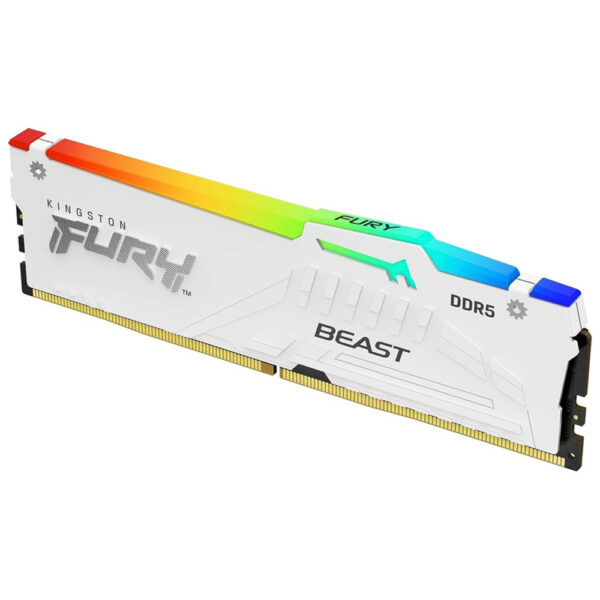 KINGSTON DIMM DDR5 16GB 6800MT/s KF568C34BWA-16 FURY Beast White RGB XMP