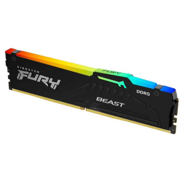 KINGSTON DIMM DDR5 32GB 5200MT/s KF552C40BBA-32 Fury Beast RGB Black XMP