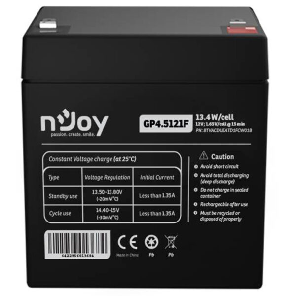 NJOY GP4.5121F baterija za UPS 12V 4.5Ah (BTVACDUEATD1FCW01B)